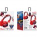 Audifonos inalambricos, tipo diadema USB recargables rojos, diferentes modelos de SuperHeroes,MAYOREO  